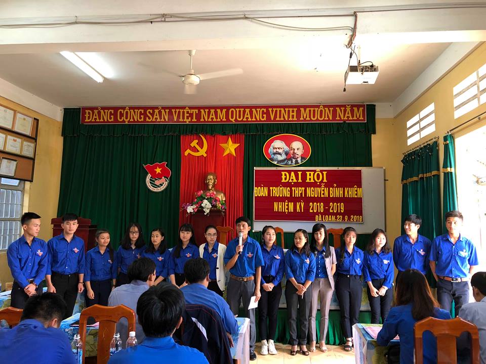 Đại hội Đoàn trường THPT Nguyễn Bỉnh Khiêm lần thứ XVIII